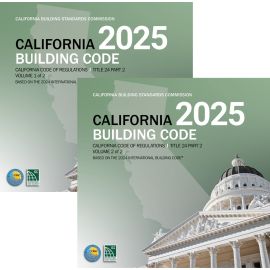 2025 California Building Code, Title 24, Part 2 (Volumes 1 & 2)