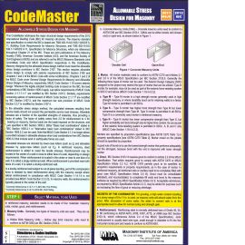 CodeMaster - Allowable Stress Design for Masonry (2012 IBC)